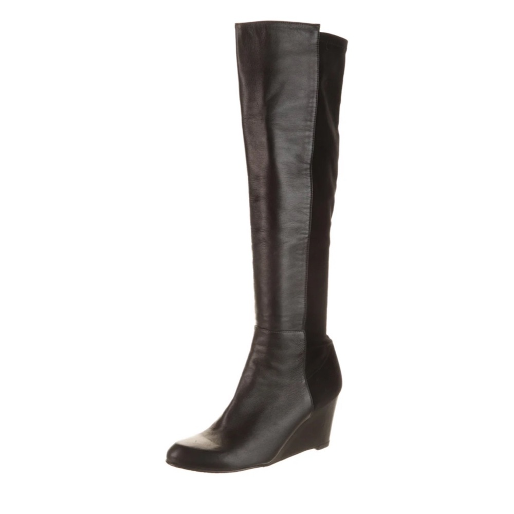 Stuart Weizman leather Over-The-Knee-Boots in Black Size 5.5